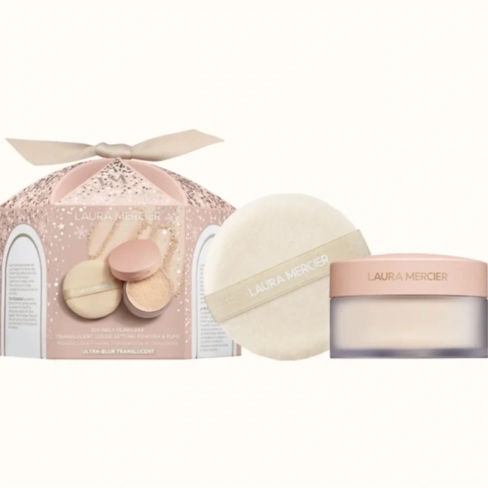Laura Mercier Divinely Flawless Translucent Loose Setting Powder & Puff
